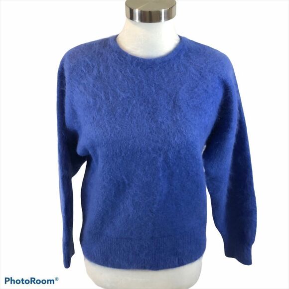 Venesha Vintage Cornflower Angora Sweater Small